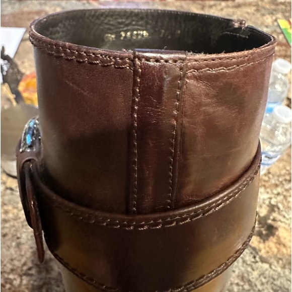 Stuart Weitzman Luxury Leather Boots Size 7 1/2. Made in Spain. - Picture 10 of 11